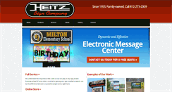 Desktop Screenshot of heitzsign.com