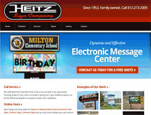 Tablet Screenshot of heitzsign.com